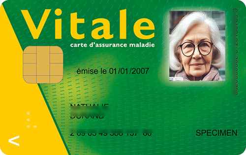 carte vitale mise à jour par la pharmacie du Moustier
